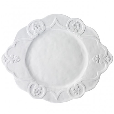 Bella Bianca Scalloped Charger by Arte Italica