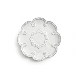 Bella Bianca Beaded Canape Plate by Arte Italica