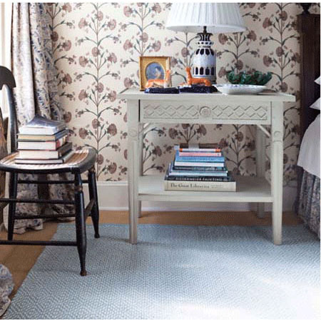 Beatrice Woven Cotton Rug Blue by Bunny Williams Home