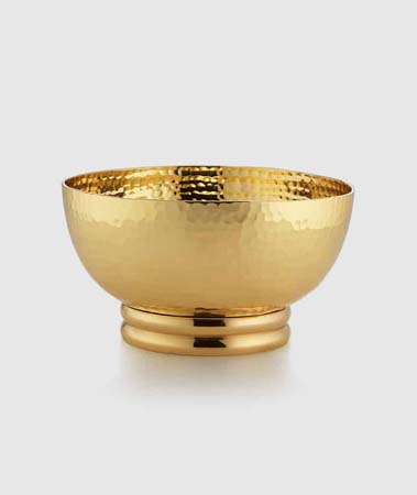 El Dorado Gold Tone Bowl 5.25" x 3" H by Mary Jurek Design