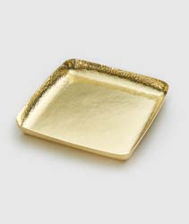 El Dorado Gold Tone Square Tray 9" by Mary Jurek Design