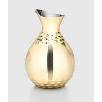 Helios Gold Tone Water Carafe 9.5" H by Mary Jurek Design