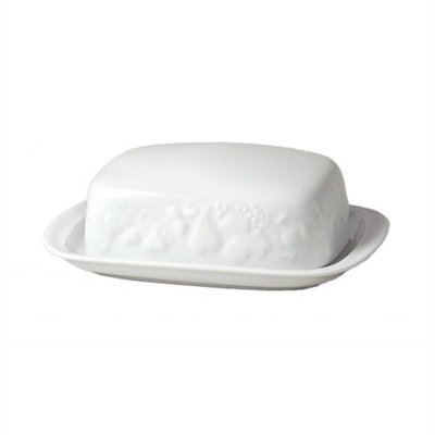 Blanc de Blanc Rectangular Butter Dish by Philippe Deshoulieres