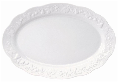 Blanc de Blanc Large Oval Platter by Philippe Deshoulieres