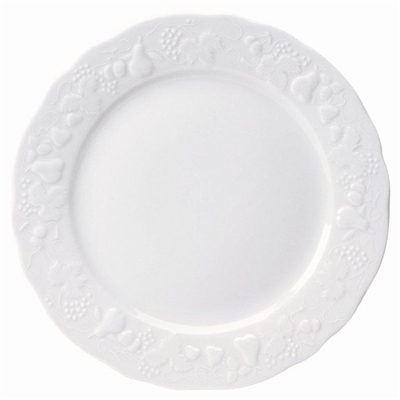 Blanc de Blanc Round Flat Platter by Philippe Deshoulieres