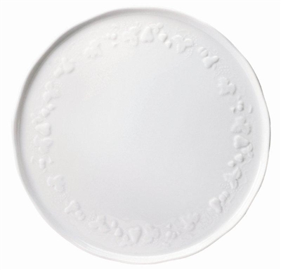 Blanc de Blanc Round Cake Platter by Philippe Deshoulieres
