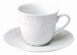 Blanc de Blanc Coffee Saucer by Philippe Deshoulieres