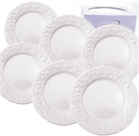 Blanc de Blanc Canape Plates (Set Of 6)  by Philippe Deshoulieres