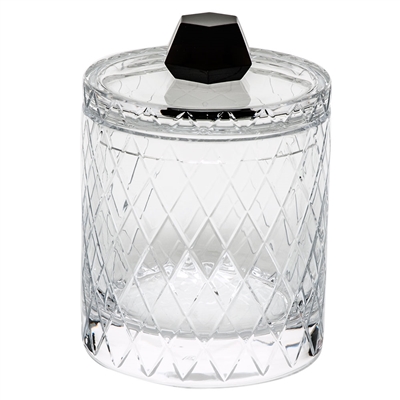 Smoke Bonbon Canister with Lid by Moser