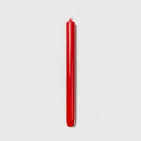 Trudon - Bright Red Royale 25mm Diameter Taper Candle - Set of 6