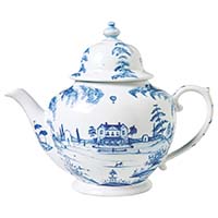 Country Estate Delft Blue Teapot Main House by Juliska