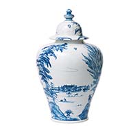 Country Estate Delft Blue Tall Lidded Ginger Jar  by Juliska