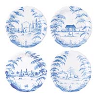 Country Estate Delft Blue Party Plates Set by Juliska