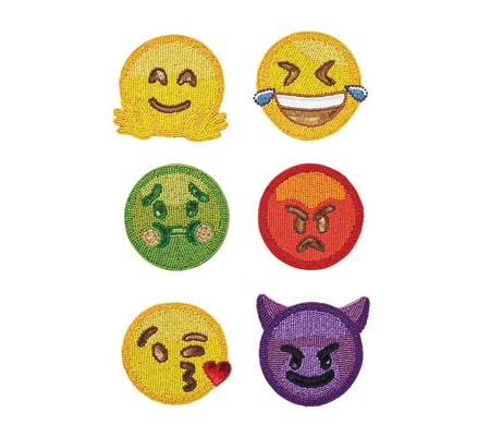 Emoji 2.0 Coaster (Set of 6) by Kim Seybert