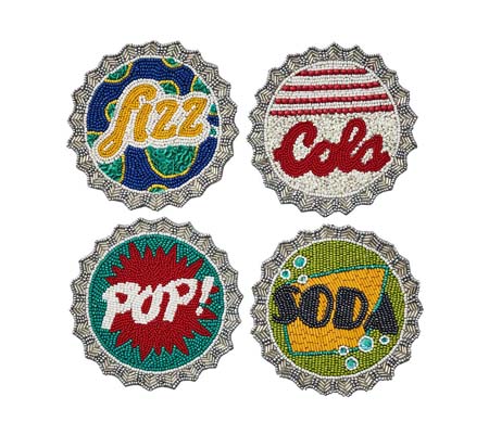 Bottle Cap Coaster (Set of 4) by Kim Seybert