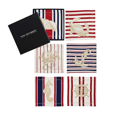 Maritime Cocktail Napkins (Set of 6) by Kim Seybert