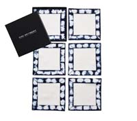 Shibori Cocktail Napkins (Set of 6 in a Gift Box) by Kim Seybert