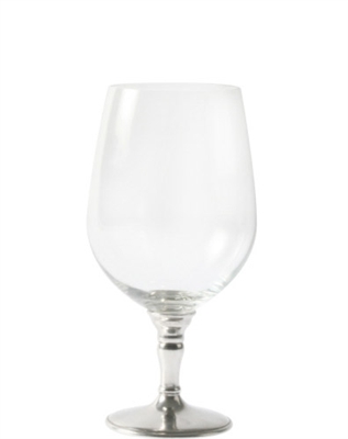 Classic Water Glass with Pewter Stem by Vagabond House