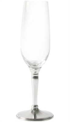 Classic Champagne Flute with Pewter Stem by Vagabond House