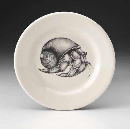 Hermit Crab Bistro Plate by Laura Zindel Design