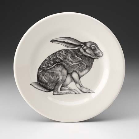 Crouching Hare Bistro Plate by Laura Zindel Design