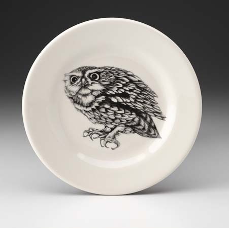 Screech Owl #2 Bistro Plate by Laura Zindel Design