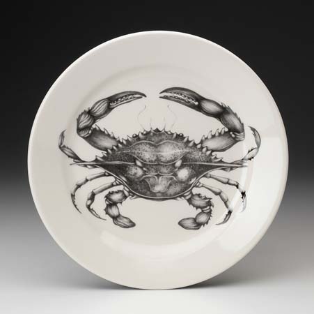 Blue Crab Dinner Plate by Laura Zindel Design