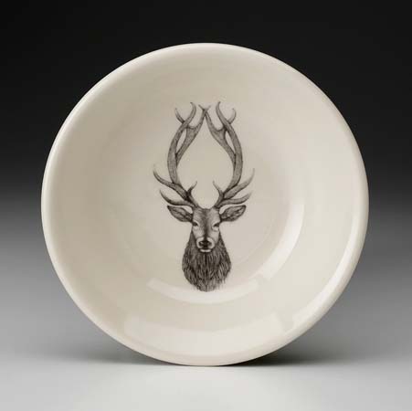 Red Stag Sauce Bowl by Laura Zindel Design
