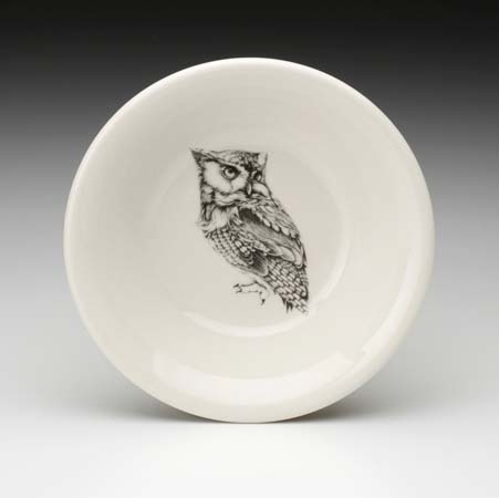 Screech Owl #1 Sauce Bowl by Laura Zindel Design