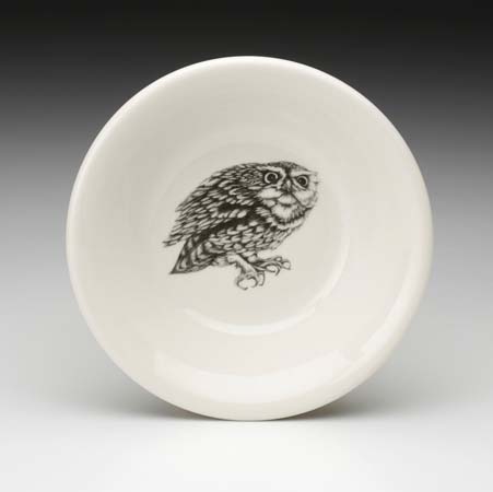 Screech Owl #2 Sauce Bowl by Laura Zindel Design