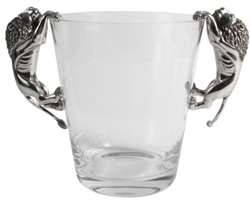 Lion Glass Ice Bucket by Vagabond House