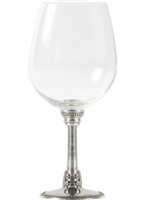 Medici Pewter Stem Bordeaux Glass by Vagabond House