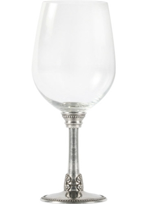 Medici Pewter Stem Red Wine Glass by Vagabond House