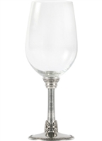 Medici Pewter Stem White Wine Glass by Vagabond House