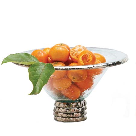 Edgey Footed Serving Bowl - 11 1/2" by Annieglass