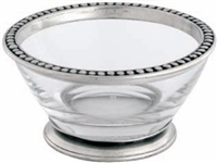 Pewter Medici Beaded Rim Bowl (Large) by Vagabond House