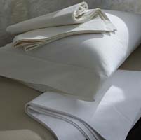 Classic Natural Percale Flat Sheet by Scandia Home