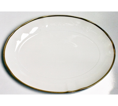 Simply Elegant Gold Oval Platter by Anna Weatherley