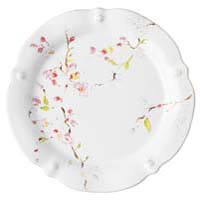 Berry & Thread Floral Sketch Cherry Blossom Dinner Plate by Juliska