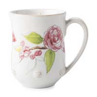 Berry & Thread Floral Sketch Camellia Mug by Juliska