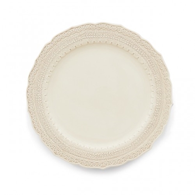 Finezza Cream Dinner Plateby Arte Italica