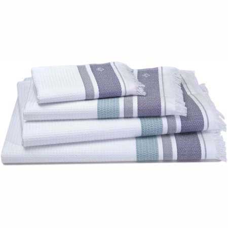 Folk Bath linen by Le Jacquard Francais