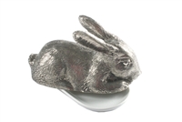 Pewter Rabbit Butter Dish by Vagabond House