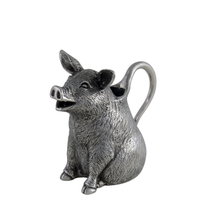 Pig Pewter Creamer by Vagabond House