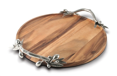 Olive Serving Tray (Round) by Vagabond House