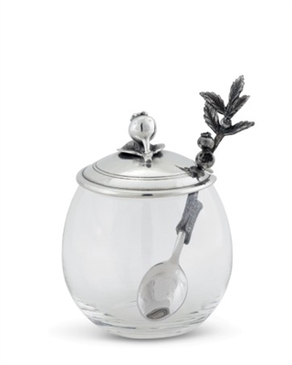 Blueberry Jam Jar with Spoon by Vagabond House