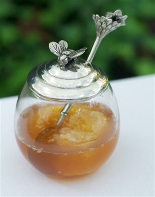 Bee Honey Pot with Spoon by Vagabond House