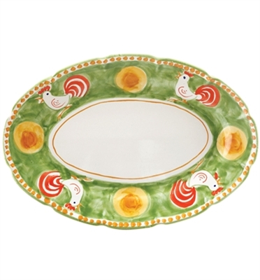 Campagna Gallina Oval Platter by VIETRI