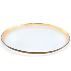 Roman 19.5" Antique Round Party Platter by Annieglass