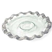 Ruffle 14.75" Round Chip & Dip Server by Annieglass